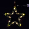 Light-Up Faux Evergreen Star Wreath Image 1