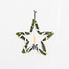 Light-Up Faux Evergreen Star Wreath Image 2