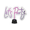 Light-Up Let&#8217;s Party Sign Image 1