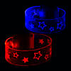 Light-Up Patriotic Magnetic Closure Bracelets - 12 Pc. Image 1
