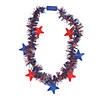 Light-Up Patriotic Star & Tinsel Necklaces - 6 Pc. Image 1