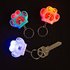 Light-Up Paw Keychains - 12 Pc. Image 1