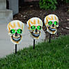 Light-Up Skull Yard Stake Halloween Decorations Image 1