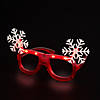 Light-Up Snowflake Glasses - 6 Pc. Image 1