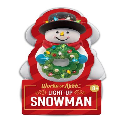 Light-Up Snowman - 6" Plaster Paint Kit Image 1