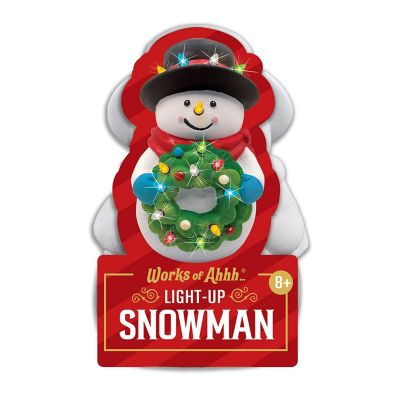 Light-Up Snowman - 6" Plaster Paint Kit Image 1