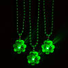 Light-Up St. Patrick&#8217;s Day Shamrock Necklaces - 12 Pc. Image 1