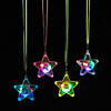 Light-Up Star Necklaces - 12 Pc. Image 1