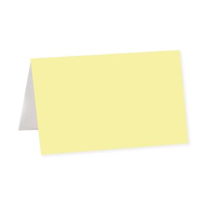 Light Yellow Table Tent Place Cards 20-Pack Image 1