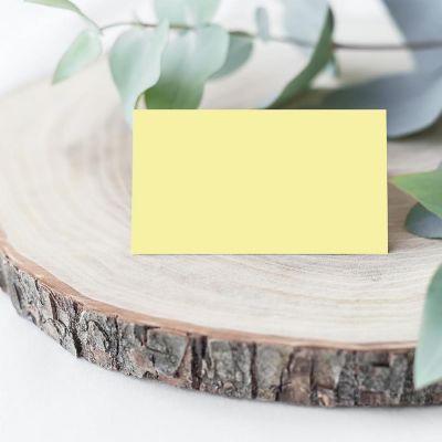 Light Yellow Table Tent Place Cards 20-Pack Image 2