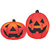 Lighted Pumpkin Yard Decorations - Set of 2 Image 1