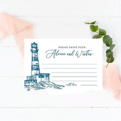 Lighthouse Line Art Advice 4x6IN 56PC Image 1