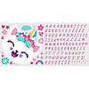 Like nastya unicorn cat giant peel & stick wall decals w/alphabet Image 1