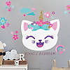 Like nastya unicorn cat giant peel & stick wall decals w/alphabet Image 3