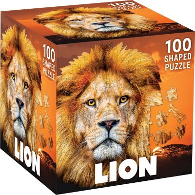 Lion 100 Piece Shaped Jigsaw Puzzle Image 1