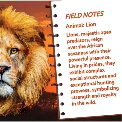 Lion 100 Piece Shaped Jigsaw Puzzle Image 3