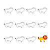 Lion, Standing 3.75" Cookie Cutters Image 1