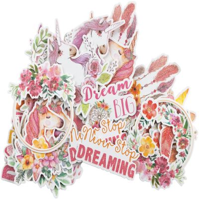 Little Birdie Ephemera Elements 60/Pkg-Boho Dreams Image 1
