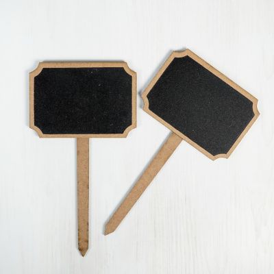 Little Birdie Mini Chalkboard Tabletop Sign 2/Pkg-Ornate Rectangle Image 1