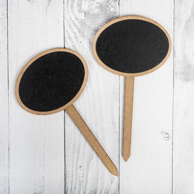 Little Birdie Mini Chalkboard Tabletop Sign 2/Pkg-Oval Image 1