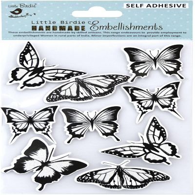Little Birdie Sticker Embellishment 9/Pkg-Joyful Flutter Image 1
