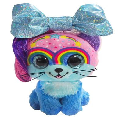 Little Bow Pets Regular 6" Plush Twinkle Bow Pet (Blue Bow Cat) Image 1
