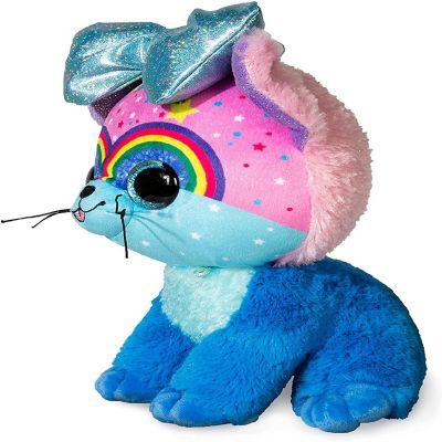 Little Bow Pets Regular 6" Plush Twinkle Bow Pet (Blue Bow Cat) Image 1