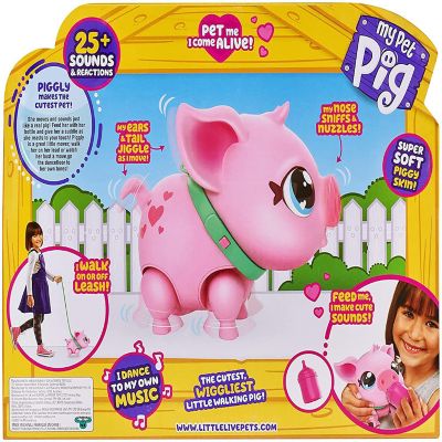 Little Live Pets Piggly Interactive Toy  20+ Sounds & Reactions Image 2