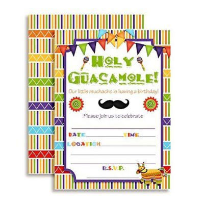 Little Muchacho Invitations 40pc. by AmandaCreation Image 1