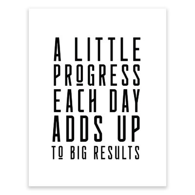 Little Progress Big Results 1Pk 8.5x11in Image 1