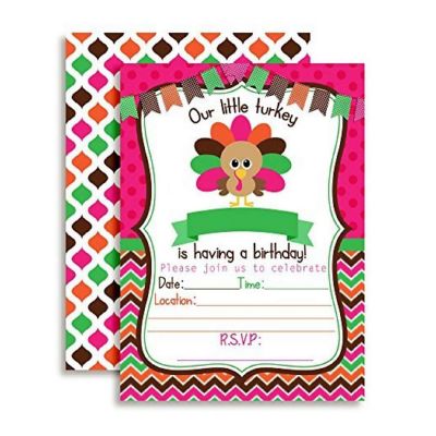 Little Turkey Invitations 40pc. by AmandaCreation Image 1