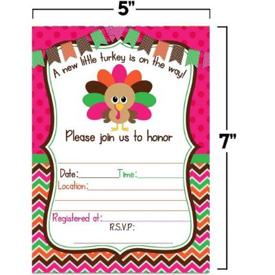 Little Turkey Invitations 40pc. by AmandaCreation Image 3