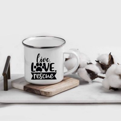 Live Love Rescue 11 oz Campfire Mug Image 1
