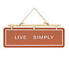 Live Simply And Give Thanks Sign (Set Of 2) 15.75"L X 9"H Iron Image 2