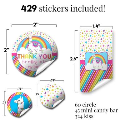 Llama Roller Skating Sticker Bundle 429pc. by AmandaCreation Image 1