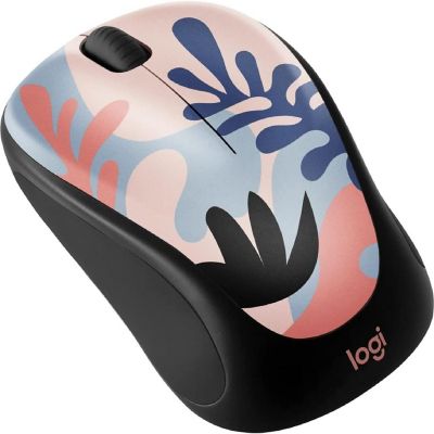 Logitech Design Collection Limited Edition Wireless Mouse Coral Reef Image 1