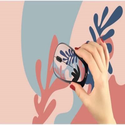 Logitech Design Collection Limited Edition Wireless Mouse Coral Reef Image 3