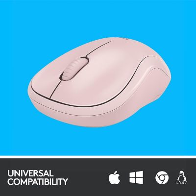 Logitech M220 Silent Wireless Mouse, 2.4 GHz with USB Receiver, - Rose Image 1