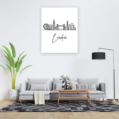 London Skyline BW 16x20in 1-Pack Image 1