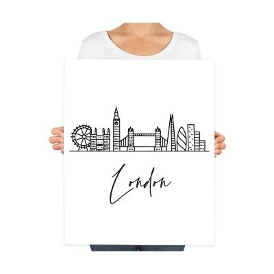 London Skyline BW 16x20in 1-Pack Image 2
