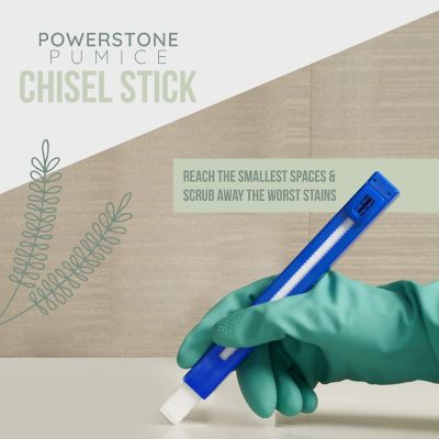 Long Lasting Chisel Sticks - 8 Pack - Refillable Case with 8 Scouring Sticks to Remove Stains Image 1