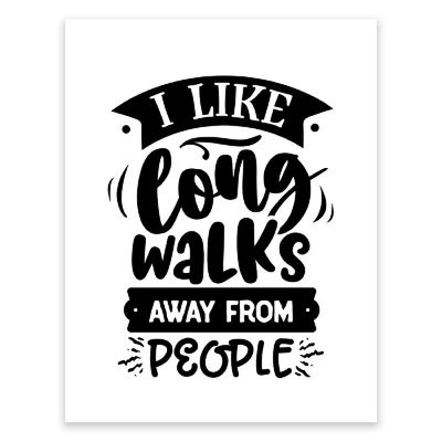 Long Walks from People 8.5x11in 1-Pack Image 1