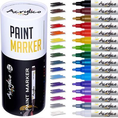 Loomini, Assorted Colors, Acrylic Paint Pens - 40 Set, 1 set Image 2