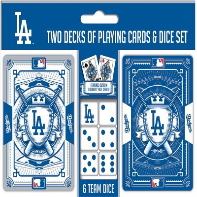 Los Angeles Dodgers MLB 2-Pack Playing cards & Dice set Image 1