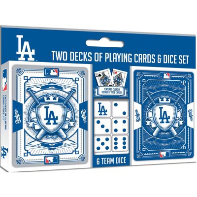 Los Angeles Dodgers MLB 2-Pack Playing cards & Dice set Image 1