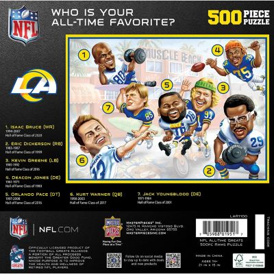 Los Angeles Rams - All Time Greats 500 Piece Jigsaw Puzzle Image 3