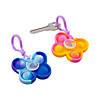 Lotsa Pops Popping Toy Butterfly Spin Backpack Clip Keychains - 12 Pc. Image 1