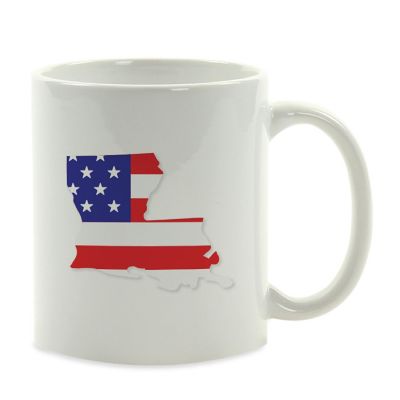 Louisiana US Flag Ceramic Mug Image 2