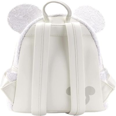 Loungefly Disney Minnie Mouse Sequin Wedding Mini Backpack Image 1