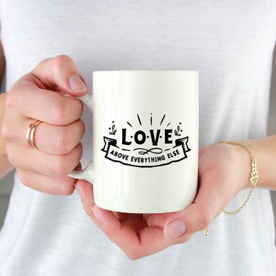 Love Above All Ceramic Mug Image 1